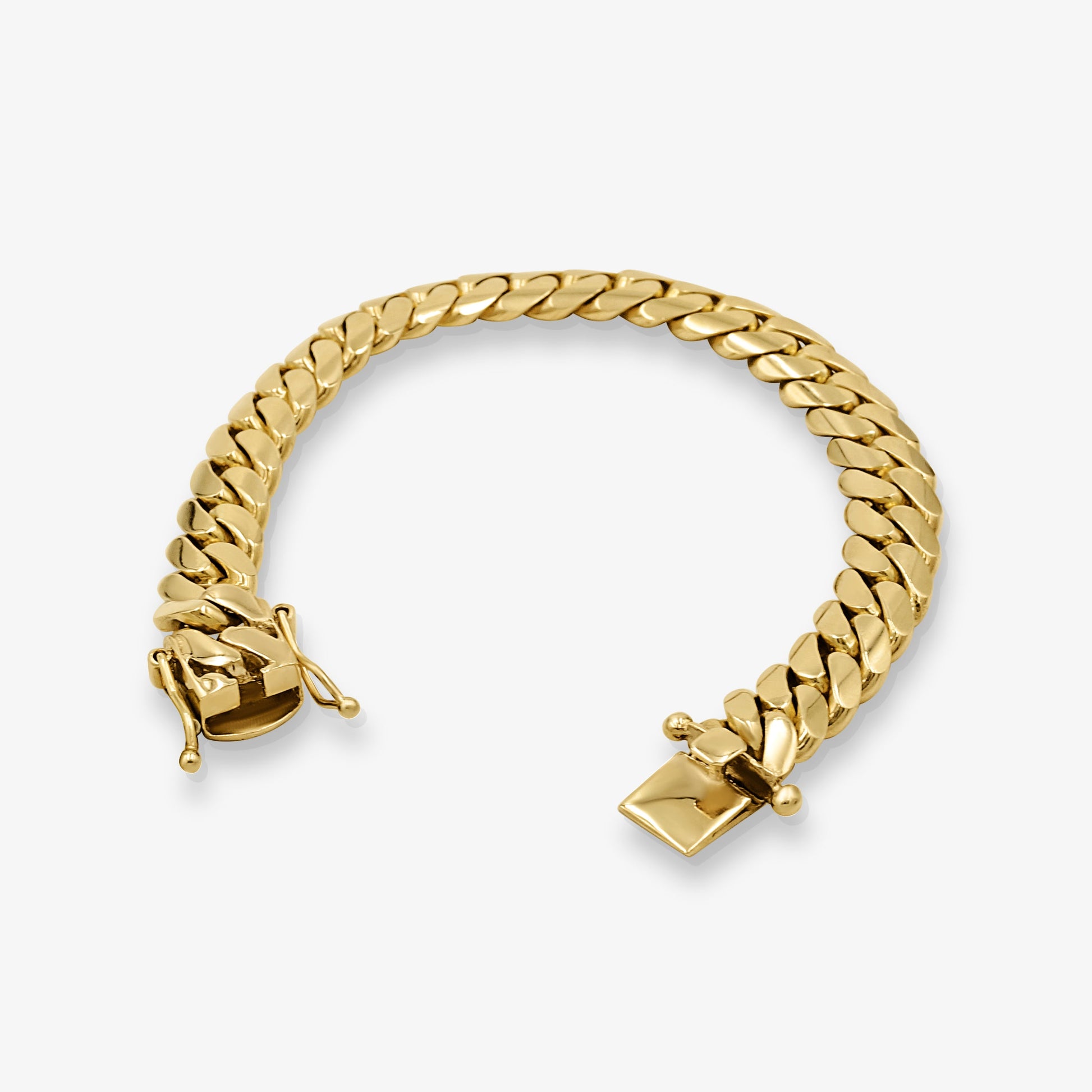10mm Cuban Link Bracelet - Solid Gold Handcrafted in Miami - Pochy Jewelry