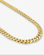 Cuban link chain link close up