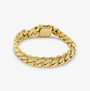 12mm Cuban Link Bracelet - Solid Gold Handcrafted in Miami - Pochy Jewelry